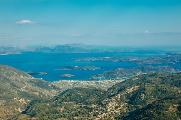 Paisaje de la isla de Lefkada Grecia