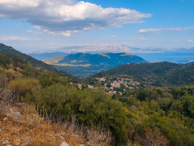 Paisaje de la isla de Lefkada Grecia