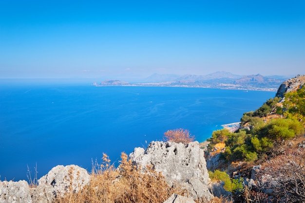 Paisaje de la isla de Sicilia