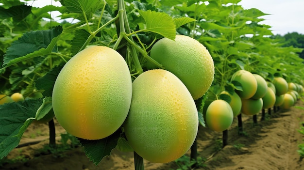 Paisaje de Japón melón melón