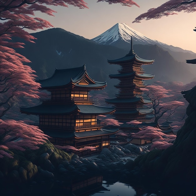 paisaje de japón