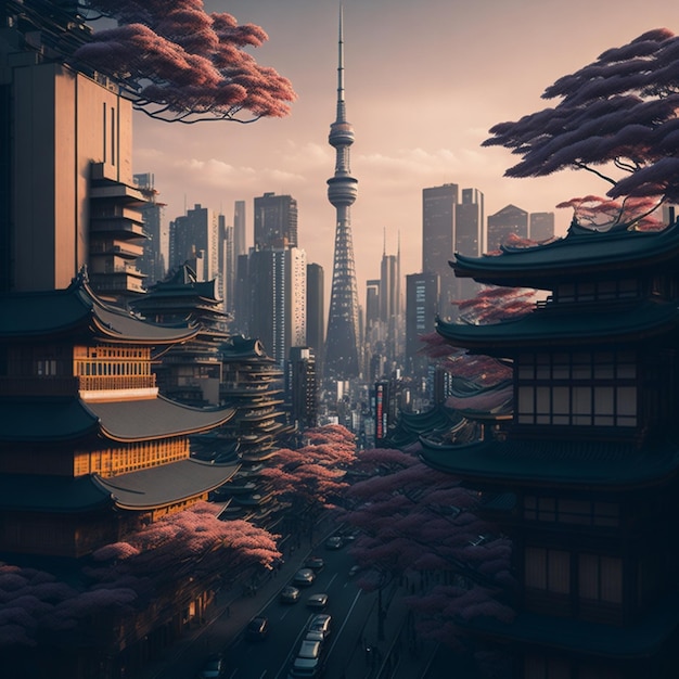 paisaje de japón