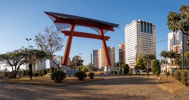 Paisaje del jardín japonés de Sao Jose dos Campos