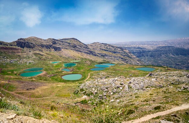 Paisaje con lagos