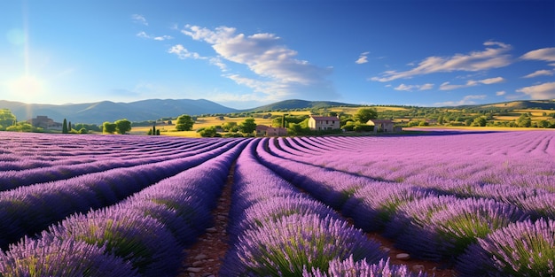 Paisaje de lavanda