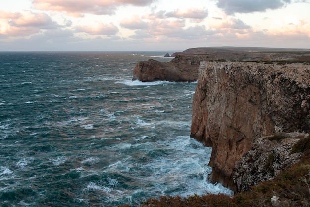 Paisaje del litoral de Sagres.