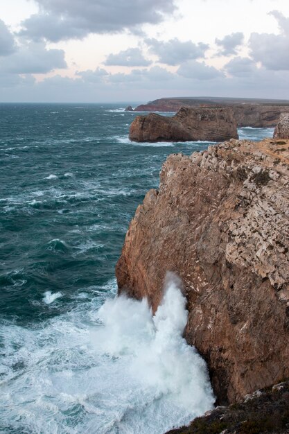 Paisaje del litoral de Sagres.