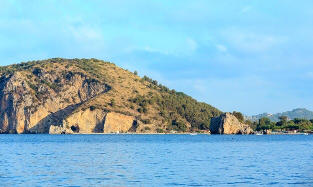 Paisaje del mar Tirreno Campania Italia