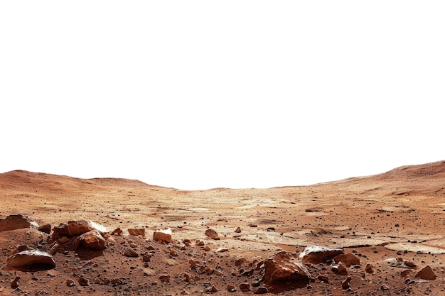 Paisaje marciano del desierto de Baren
