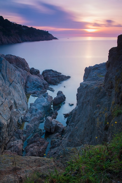 Paisaje marino en la costa brava