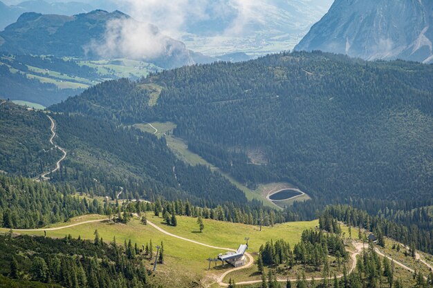 Paisaje de montaña en los Alpes austriacos