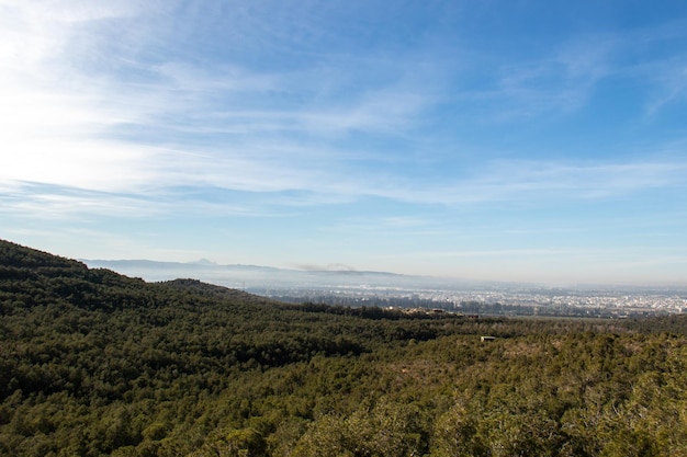 Paisaje de montaña Boukornine en Boukornine Túnez Túnez