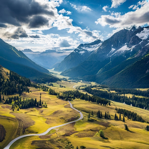 Paisaje de montaña durante el día.