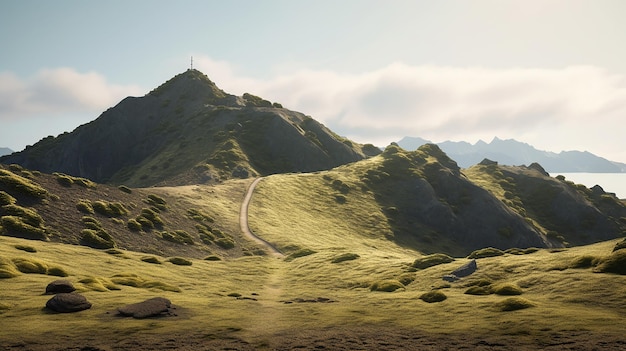 paisaje de montaña isla de ponta delgada papel tapiz muy único