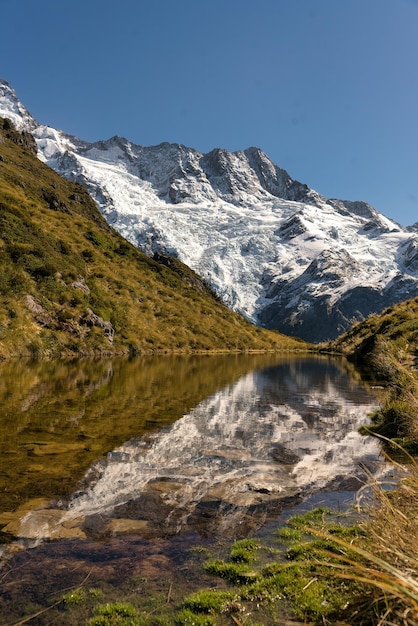 Paisaje de montaña desde el paseo de los tarns Sealy en el Parque Nacional del Monte Cook de Aoraki