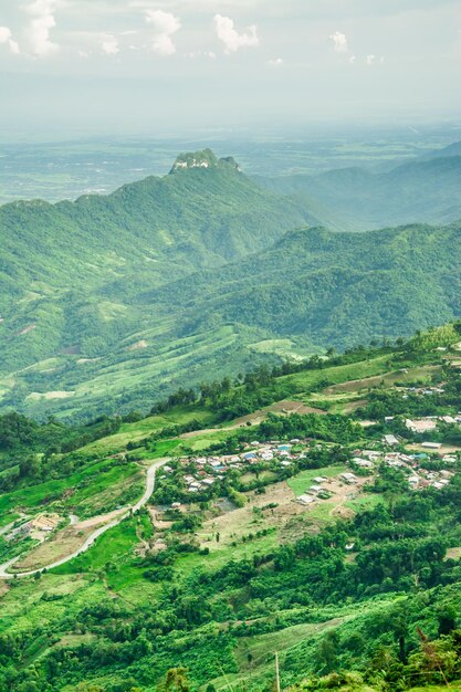 Paisaje de montaña en Tailandia