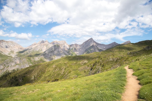 Paisaje de montaña en verano