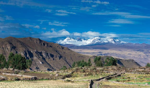 Paisaje en las montañas Perú