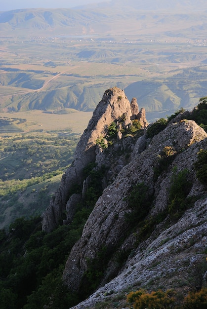 Paisaje de las montañas rocosas