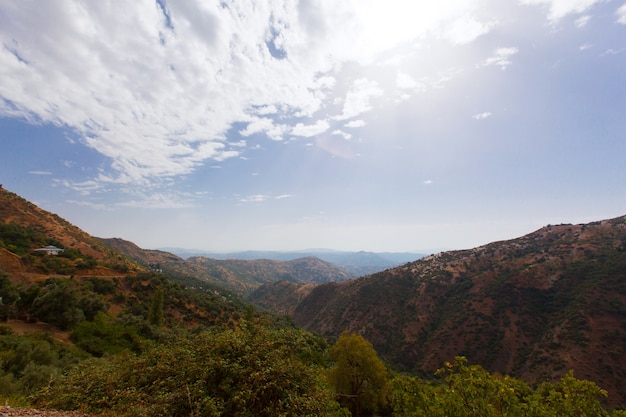 Paisaje de las montañas