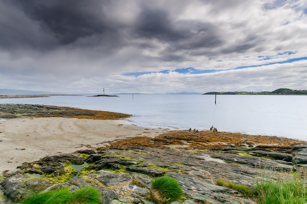 Paisaje de Munkholmen en Trondheim, Noruega