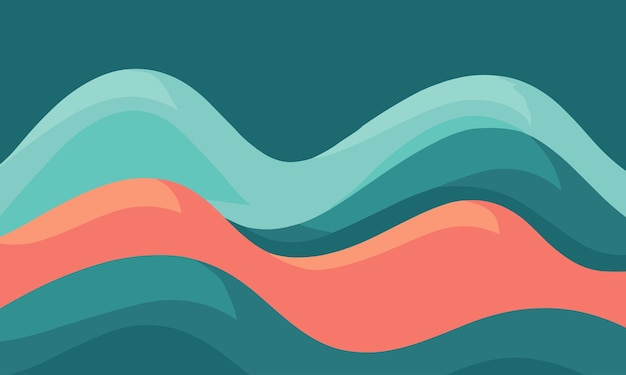 Paisaje natural en un estilo minimalista