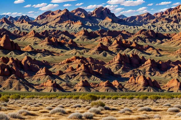 paisaje natural con montañas y mar