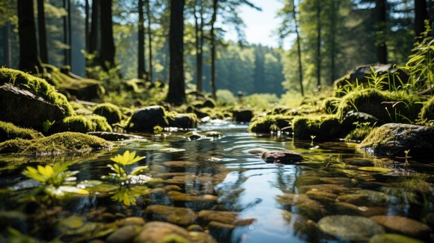 paisaje natural con vainas