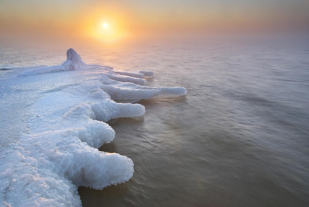 Paisaje de naturaleza de invierno