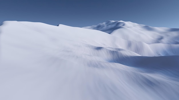 paisaje nevado 3d