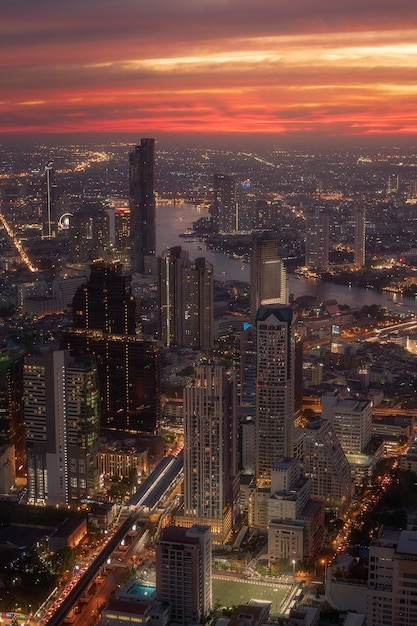 paisaje nocturno de la ciudad