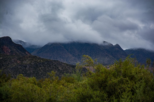 Foto paisaje nublado