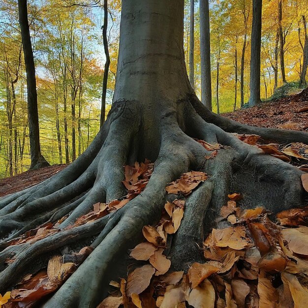 paisaje de otoño en el bosque