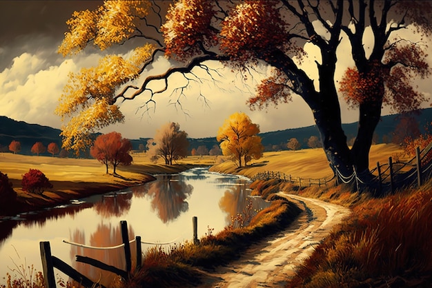 Paisaje en otoño