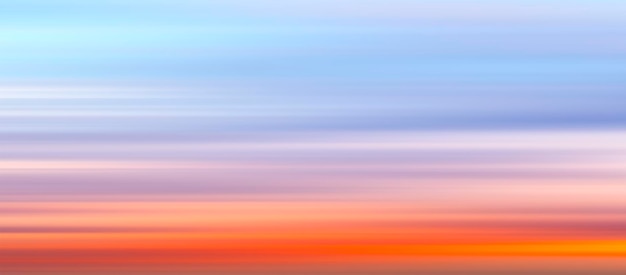 Paisaje panorámico de puesta de sol amanecer naranja rojo brillante