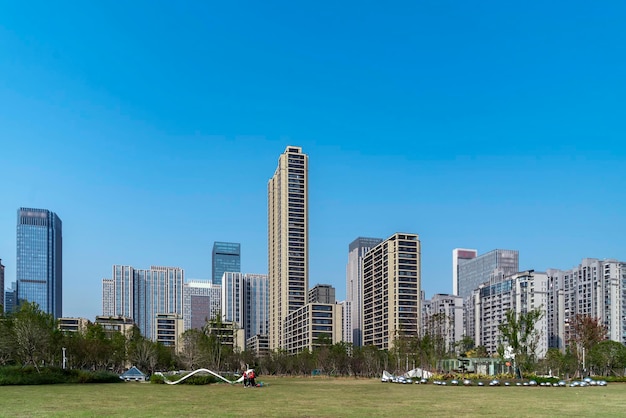 Paisaje del parque de la ciudad de Hefei