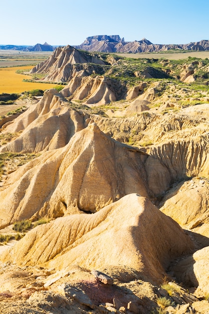 paisaje del parque natural de las bardenas reales