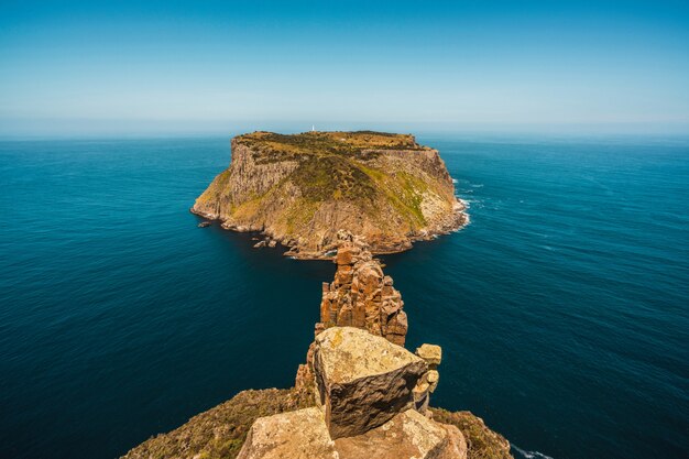 Paisaje de la península de Tasmania, Tasmania, Australia