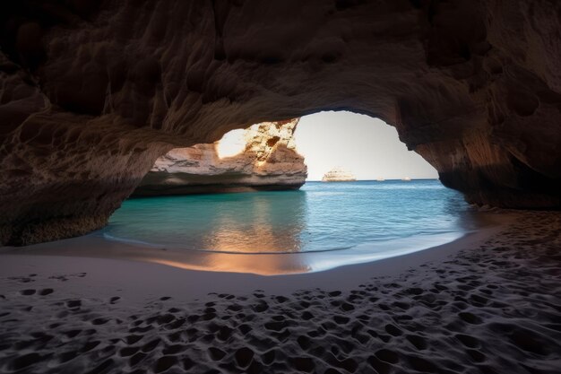 Foto paisaje de playa de alcoba escondida