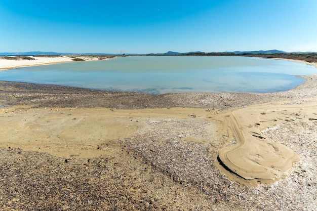 Paisaje de la playa de Le Saline