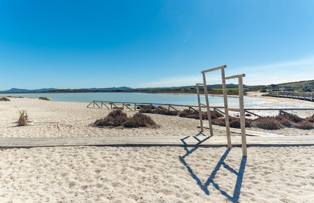 Paisaje de la playa de Le Saline