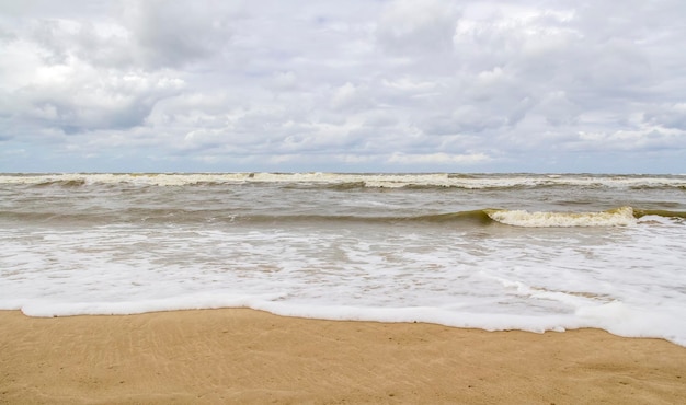 Foto el paisaje de la playa en spiekeroog