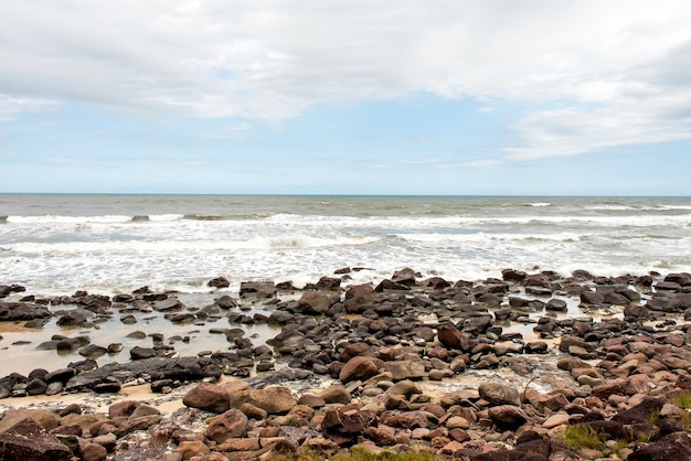 Paisaje de la playa de Torres en Rio Grande do Sul Brasil