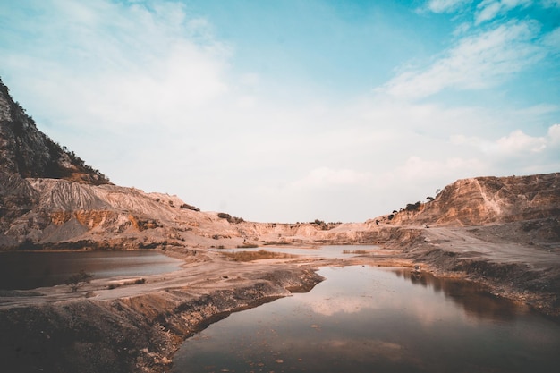 paisaje de postre con lago