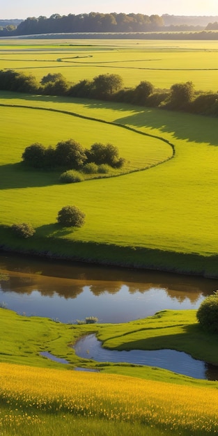 paisaje de pradera