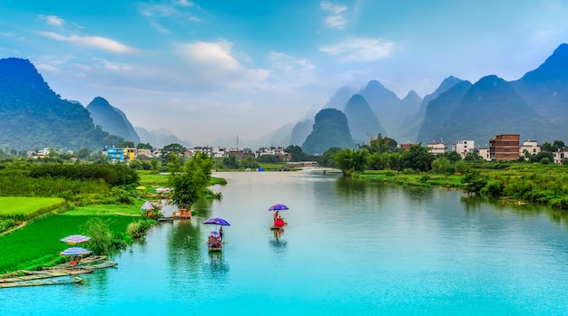 Paisaje del río Lijiang