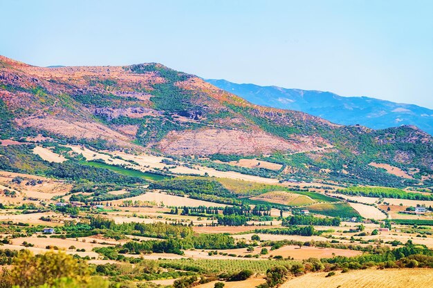 Paisaje rural en Perdaxius, Carbonia-Iglesias, Cerdeña, Italia