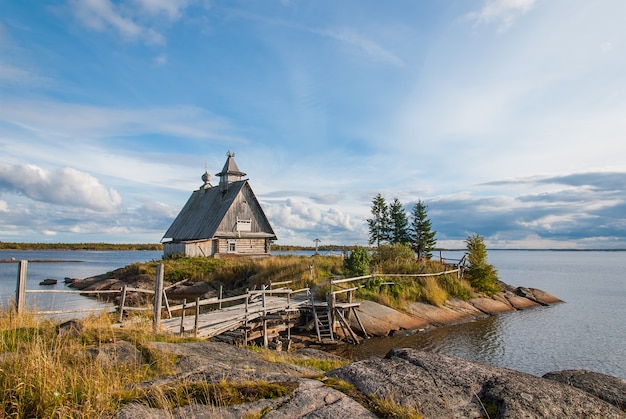 Foto paisaje ruso, karelia.