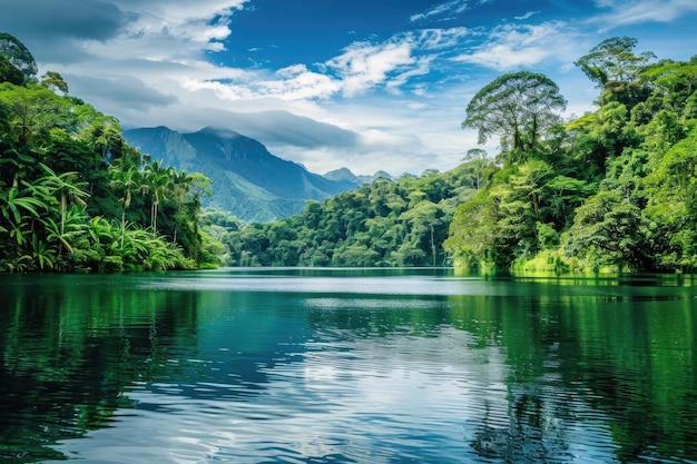 Un paisaje sereno que muestra la pureza y abundancia de las fuentes de agua naturales