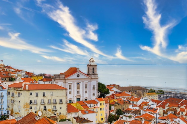 Paisaje urbano de Alfama Lisboa Destinos turísticos Ciudad capital